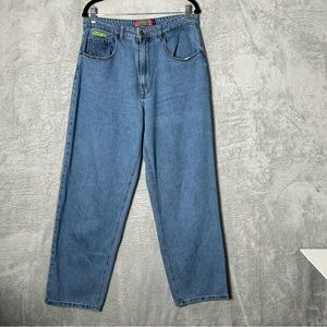 Empyre Tori Jeans‎ Size 11 (31X29) Y2K Light Wash Denim Wide Leg Grunge Hipster